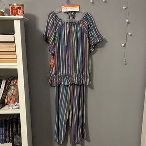 Wonder Nation Multicolor Striped Outfit